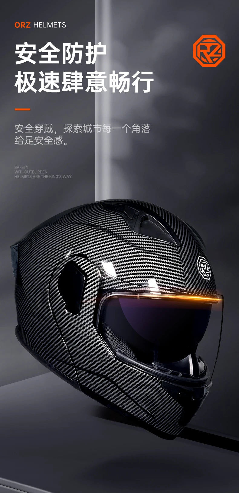 Casque moto intégral double lentille modulaire rabattable — homme, femme, mode, Motocross