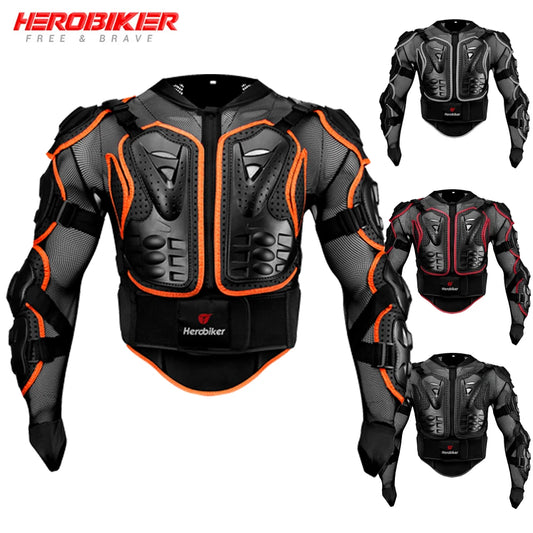 Vestes de moto Armure complète pour hommes Vestes de protection Motocross Endflats Racing Moto Équipement de protection Vêtements S-4XL