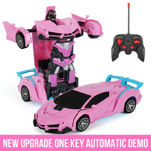 2-in-1 RC Electric Car, Transforming Robots, Sport Vehicle Model, Boys' Toys, Cool Remote Control Deforming Cars, Kids' Toy, Gifts