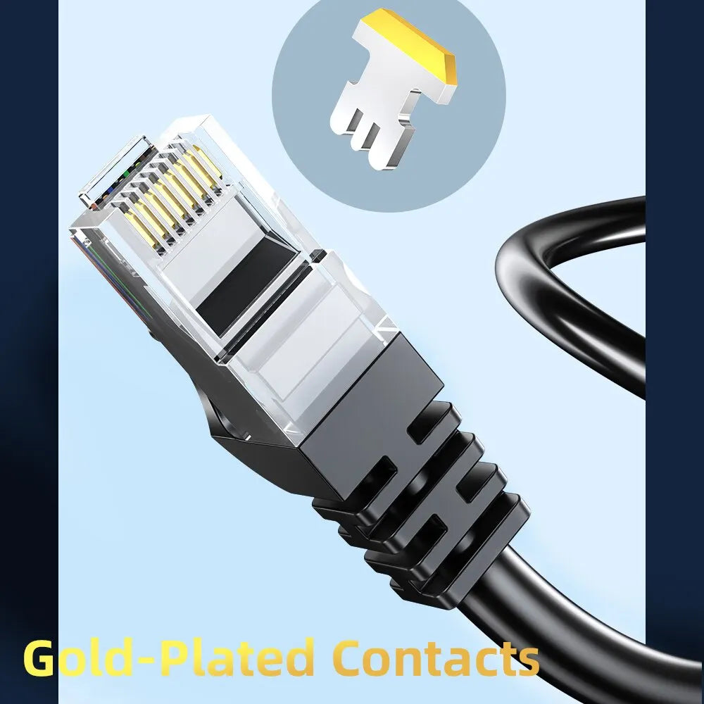 Cable Ethernet Cat 6 LAN UTP de Par Trenzado, Probador de Cable de Red, Router, RJ 45 Gigabit