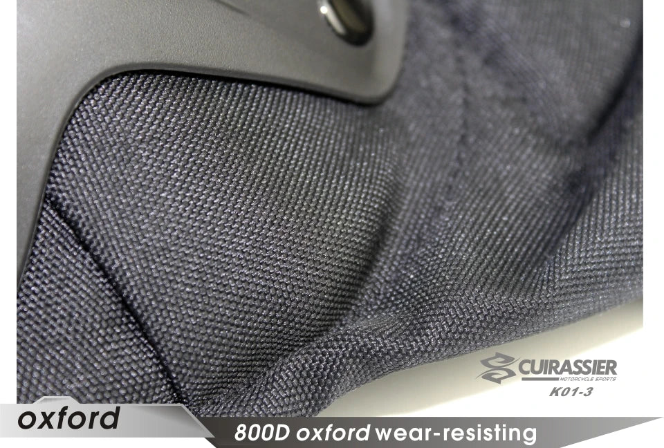 Cuirassier-Genouillères de protection pour motocross, genouillères de moto, protection MX, coussinets de course de coulée de nuit Équipement de moto avec coque renforcée et haute visibilité pour une conduite nocturne