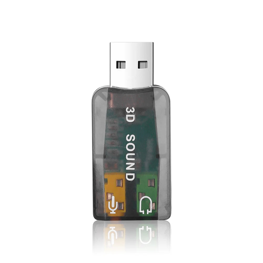 Carte Son USB Externe 5.1 Canaux — Interface Audio Indépendante PC & Laptop