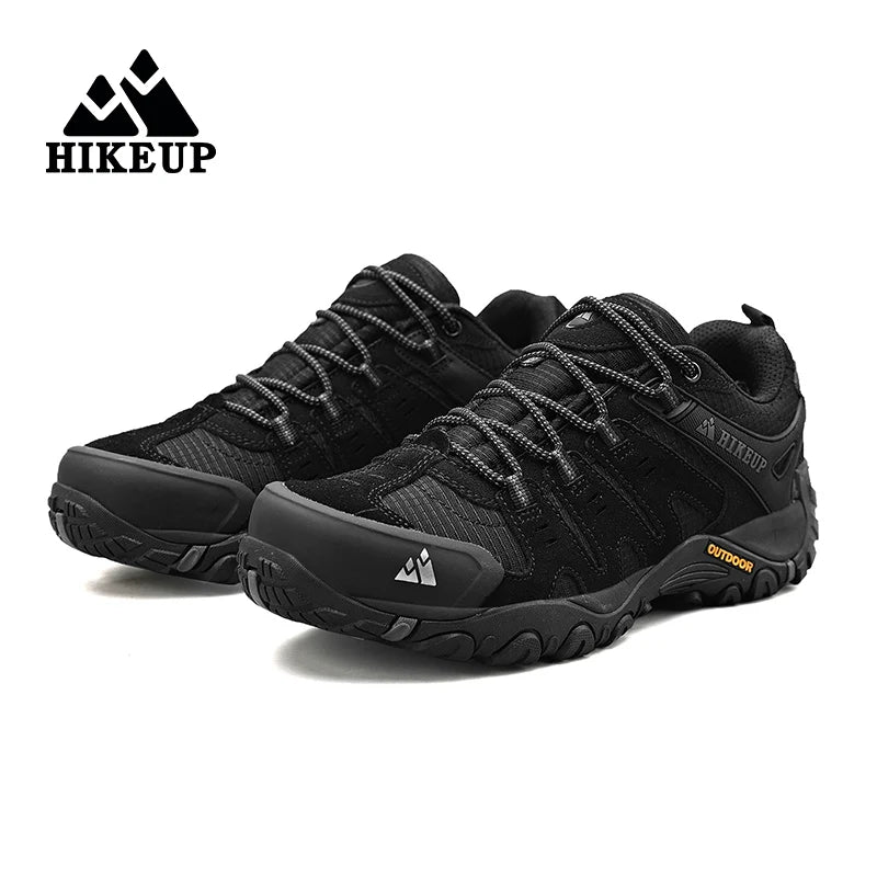 HIKEUP chaussures de randonnée pour hommes chaussures d'extérieur en daim et cuir résistant à l'usure hommes Trekking marche chasse baskets tactiques