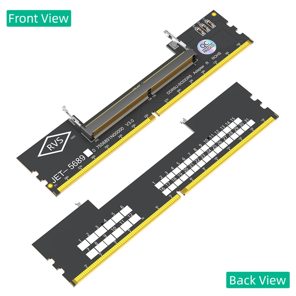 Adaptateur Mémoire SO-DIMM Laptop vers DIMM Desktop — Convertisseur RAM DDR4 PC Bureau