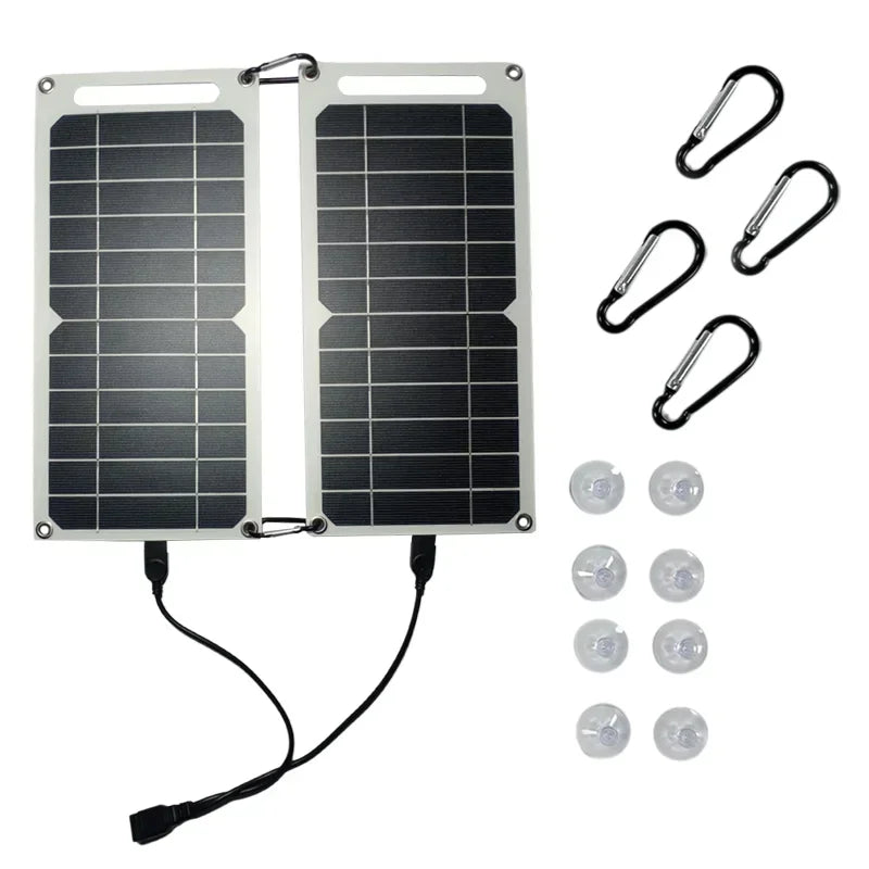 EESBAO – panneau solaire USB 35W, étanche, pour randonnée en plein air, Camping, batterie Portable, chargeur de téléphone Portable, vente en gros