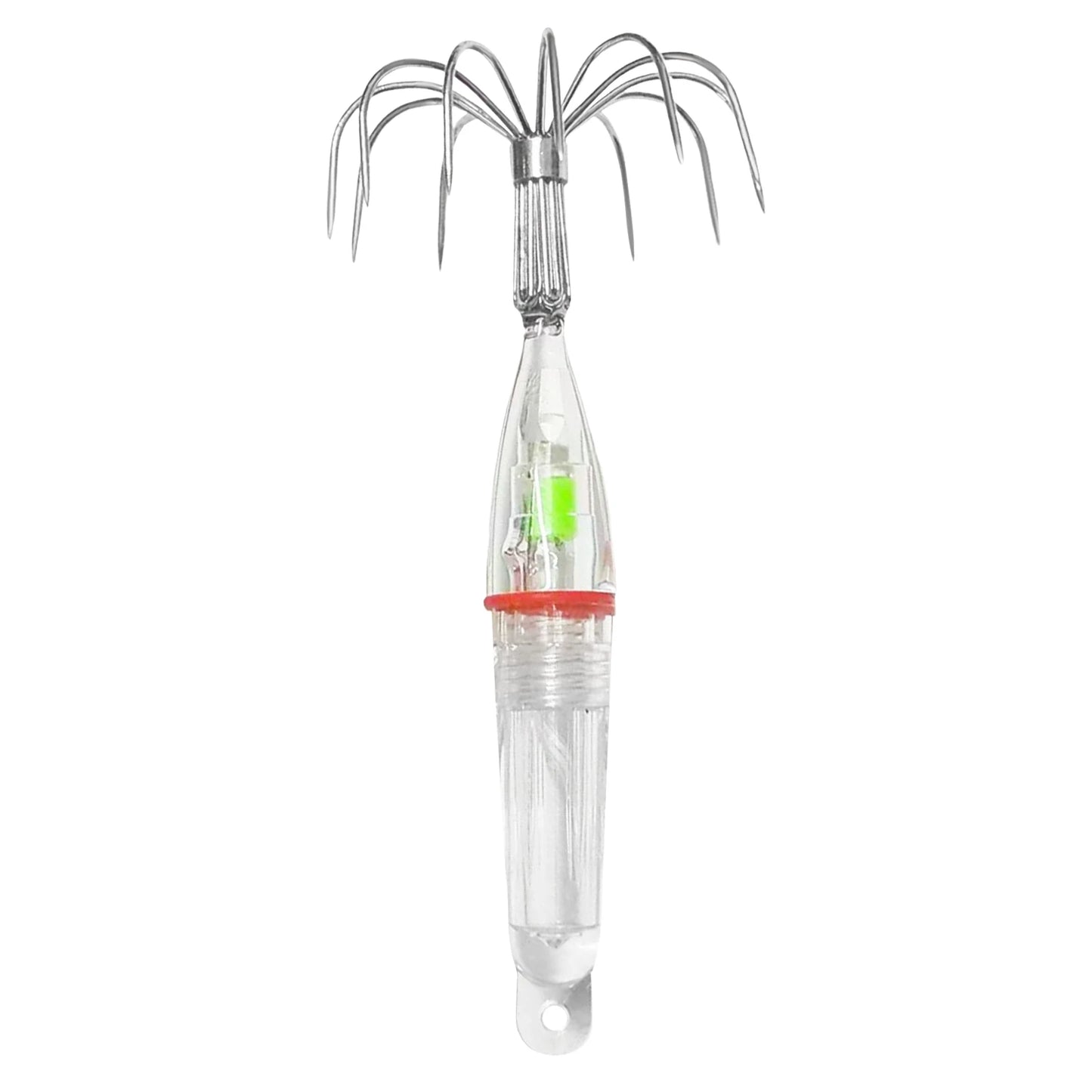 Hameçons de pêche au calmar avec lumières LED, leurres, légers, faciles à utiliser, avec matériaux Anti-Corrosion, outils de lampe, 1 à 2 pièces