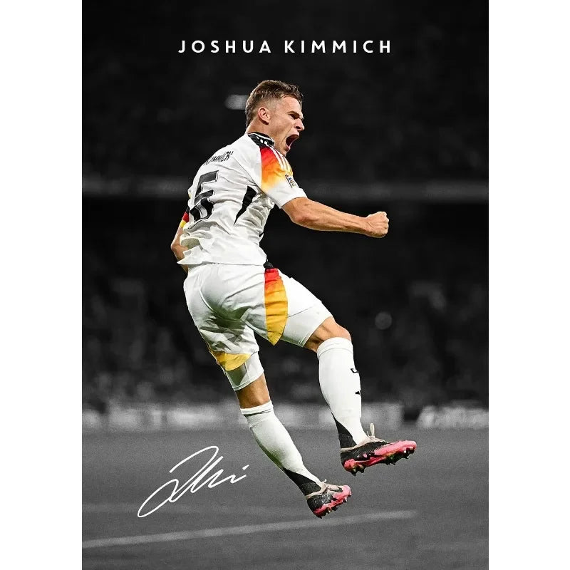 Affiche Toile Portrait Joueur de Football Style Moderne — Décoration Murale Salon