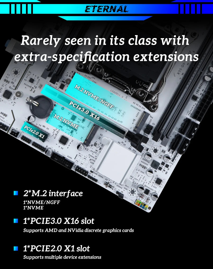 SOYO X99 jeu de carte mère C612 Chipset TPM2.0 broche avec E5 2680 V4 CPU et DDR4 16G (2*8G) 2133MHz RAM PCIE3.0 pour ordinateur de bureau