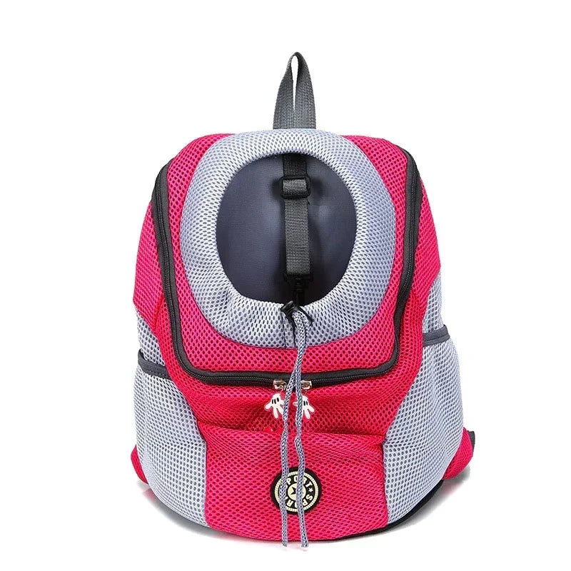 Nouveau chien animal de compagnie sac à dos transporteur sac de voyage avant Pack respirant réglable avec bandes réfléchissantes de sécurité pour la randonnée en plein air chats