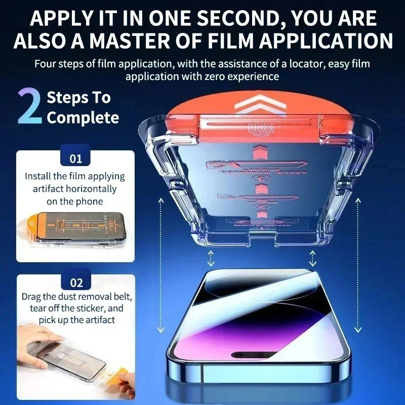 3-Pack HD Tempered Glass Screen Protector for iPhone 17 16 Pro Max 15 14 11 12 13 mini, Anti-Scratch & Dust-Free Installation