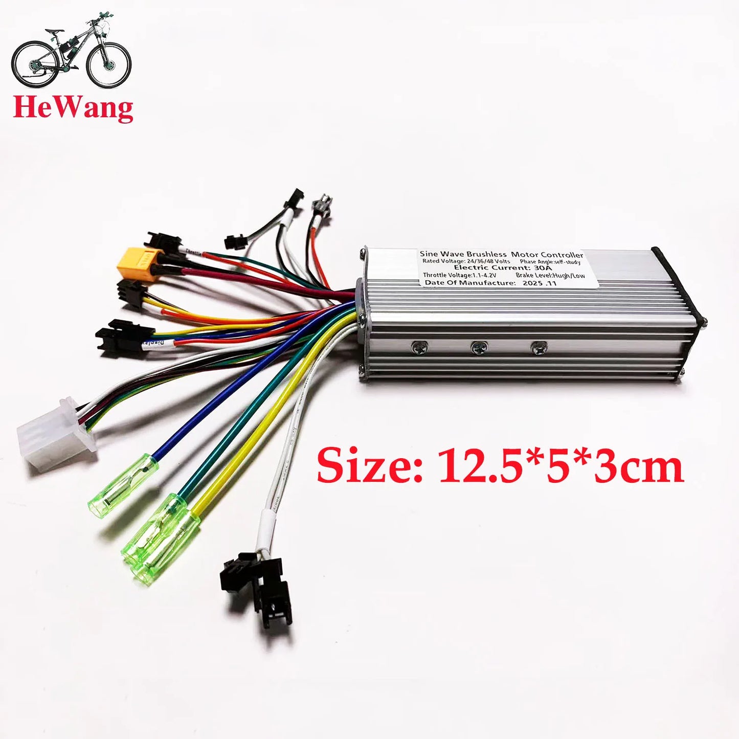 Controlador de motor sin escobillas de onda sinusoidal de 24V/36V/48V, 3 modos, 500W 750W 1000W 30A para S866 V889 S966 No. Medidor LCD de 2 protocolos para bicicletas eléctricas