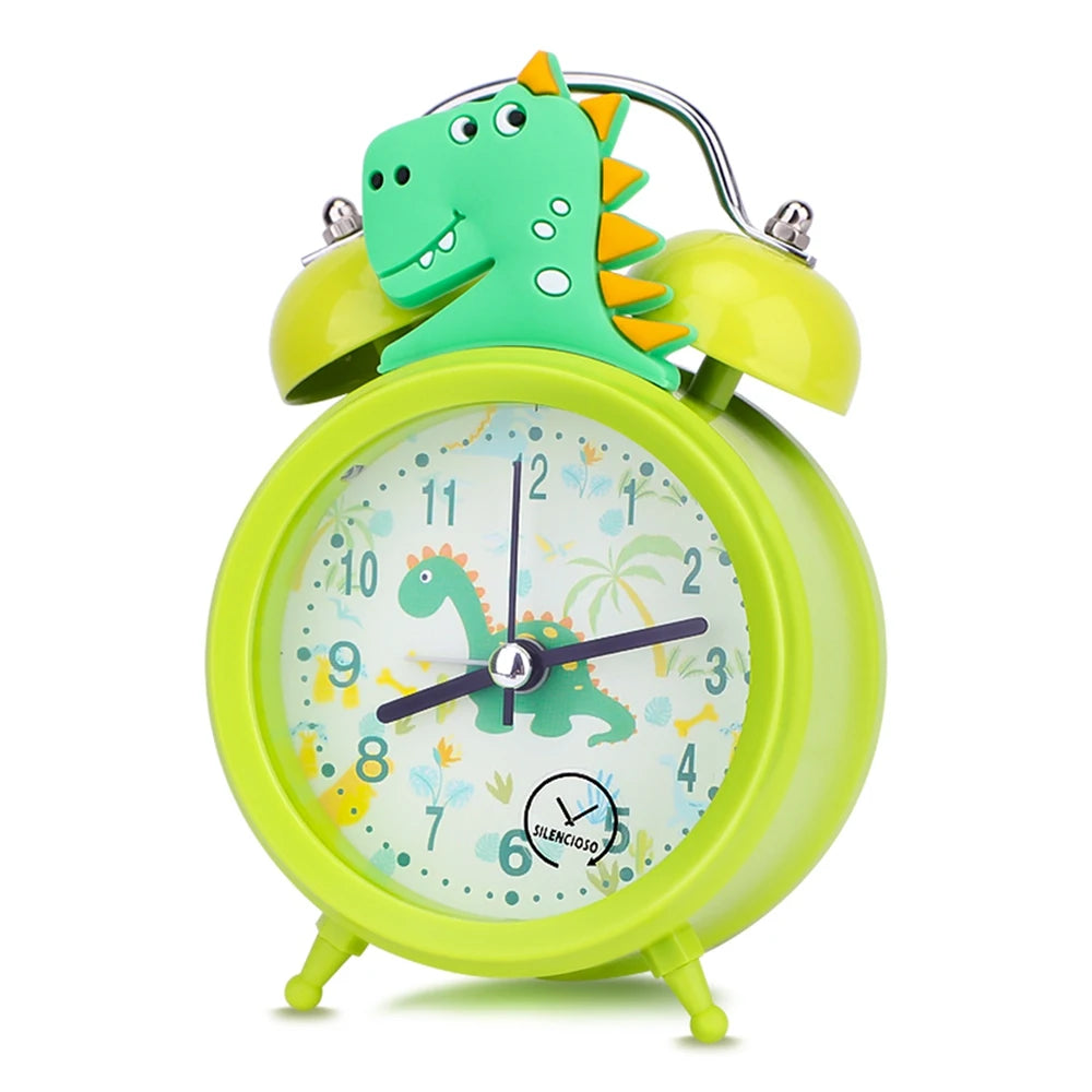 licorne pour Réveil enfant, reveil lumineux,,horloge à Double cloche avec rétro-éclairage,reveil matin, jolie horloge de bureau, décoration de maison, reveil,radio réveil,cadeaux pour enfants