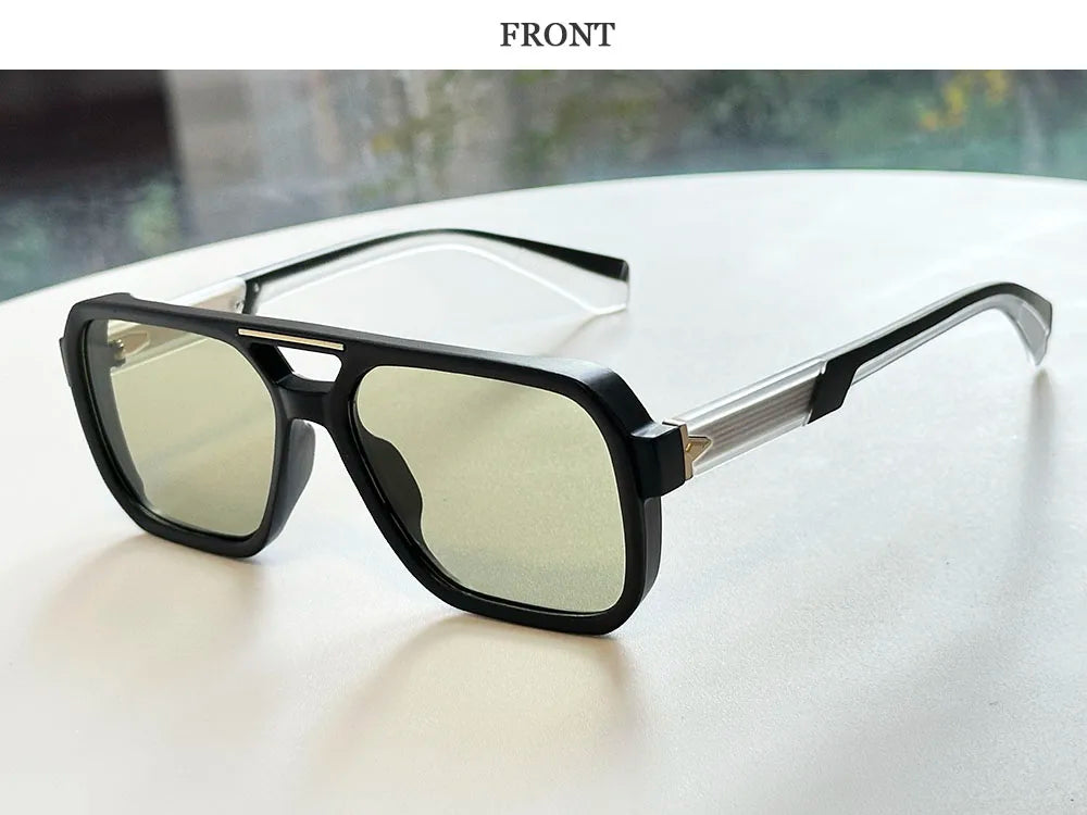 Lunettes de soleil carrées pour femmes à la mode — vintage, hommes, 2026