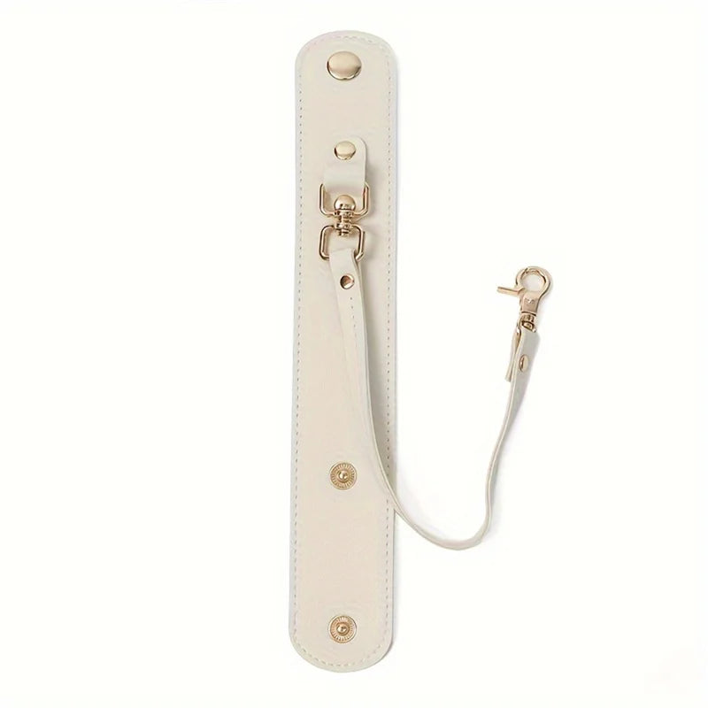 Vintage Leather Glove Holder Strap with Clasp, Leather Towel Holder for Handbag, Hat Strap, Outdoor Camping for Women
