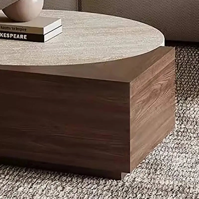 Table basse ronde Wabi Sabi — design unique, moderne, salon, meubles maison