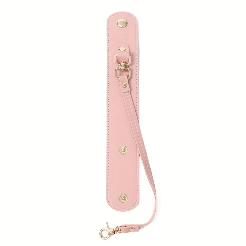 Vintage Leather Glove Holder Strap with Clasp, Leather Towel Holder for Handbag, Hat Strap, Outdoor Camping for Women