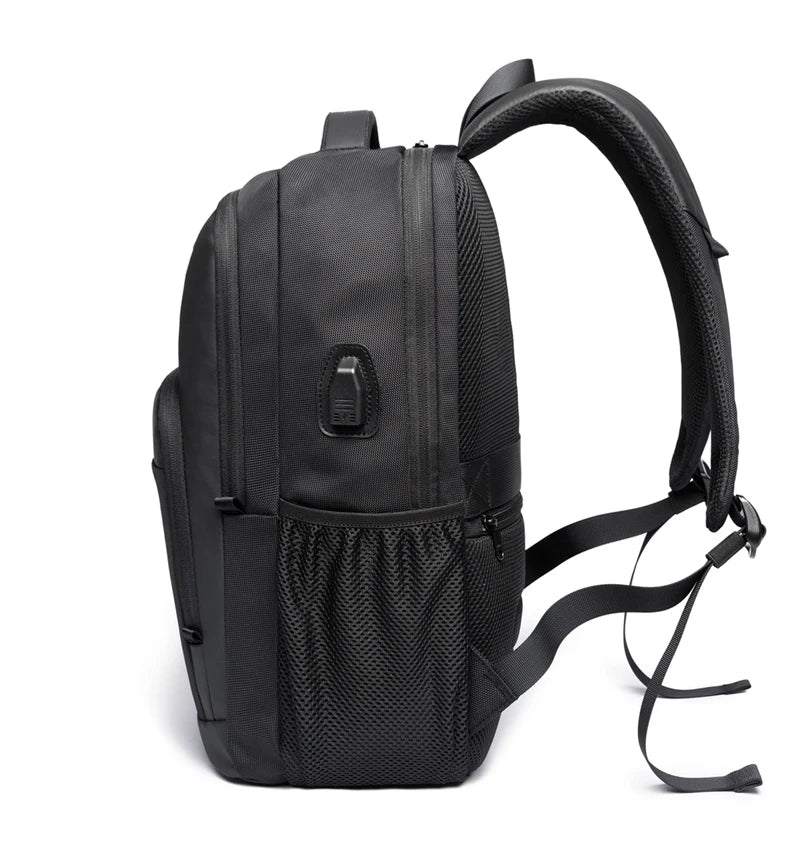 BANGE léger 15.6 pouces sac à dos pour ordinateur portable étanche USB Port de Charge multifonctionnel voyage randonnée sac d'école Mochila pour hommes