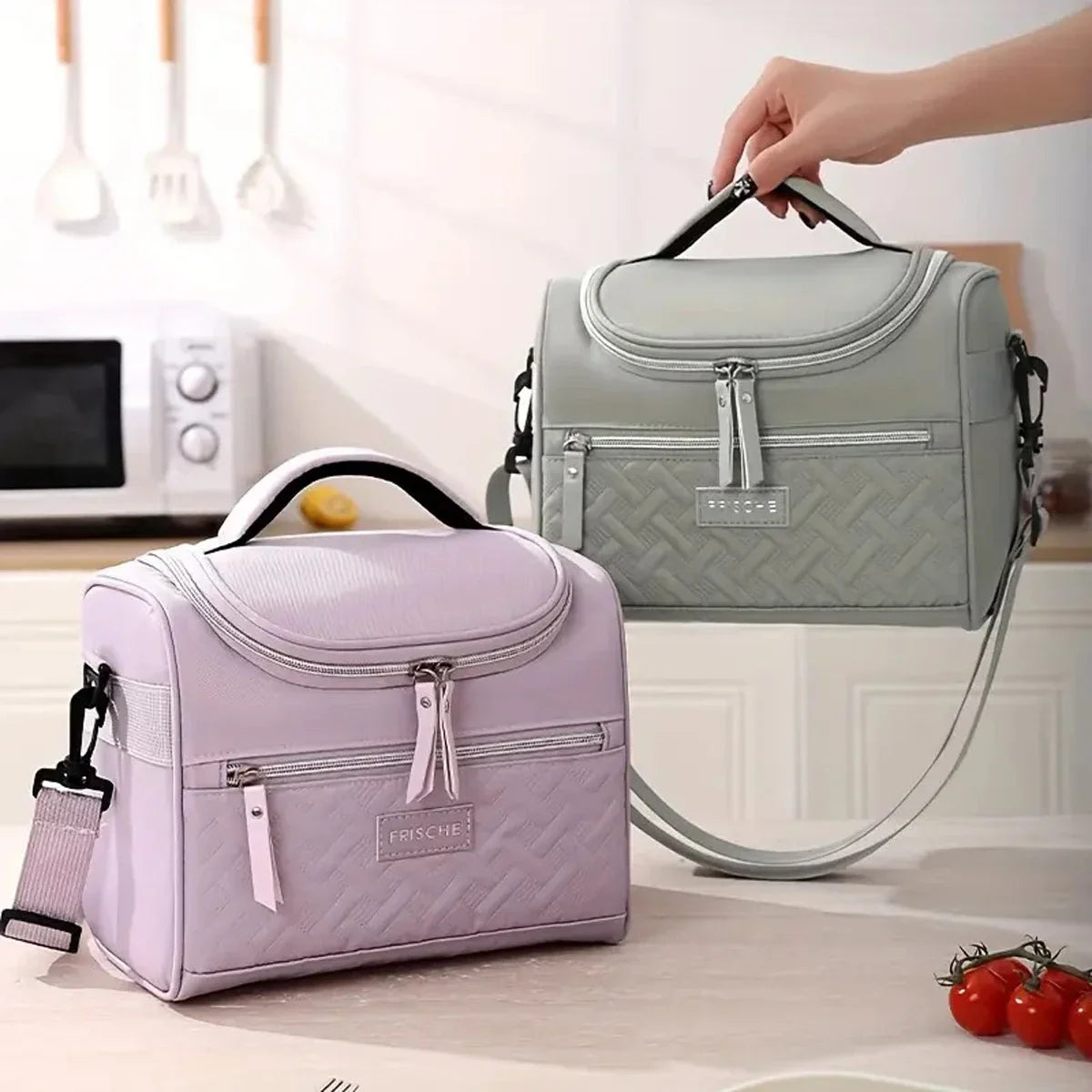 Sac à déjeuner Portable, boîte thermique alimentaire, Durable, étanche, refroidisseur de bureau, boîte à déjeuner avec bandoulière, sac de pique-nique pour Couples unisexe