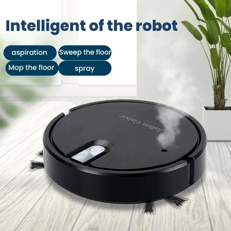 Aspirador robot inteligente inalámbrico 5 en 1, multifuncional, súper silencioso, limpieza, humidificación, para uso doméstico, electrodoméstico