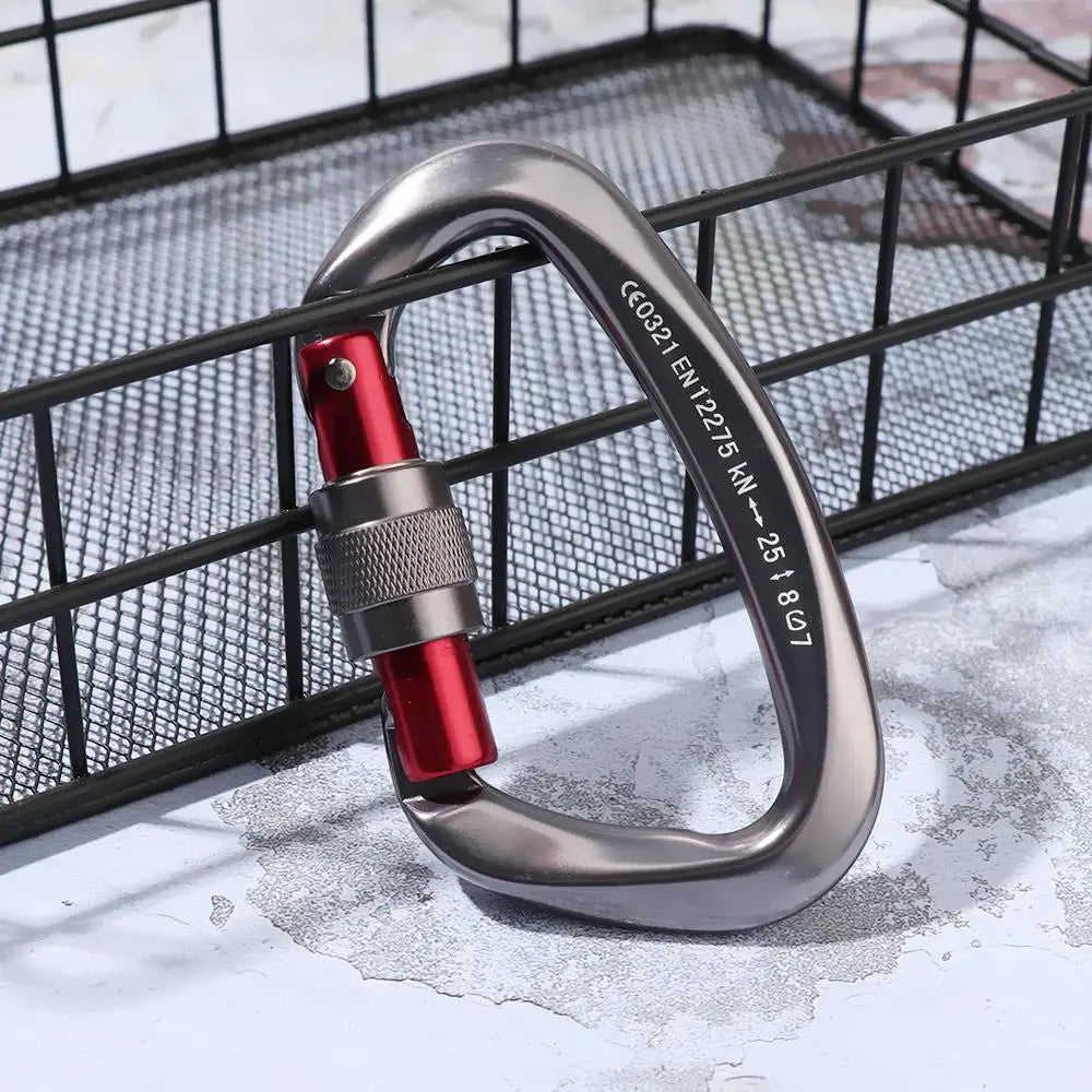 Accessoires de verrouillage principal de sécurité en aluminium de qualité, équipement de protection d'alpinisme, mousqueton professionnel, crochets pour clés d'escalade
