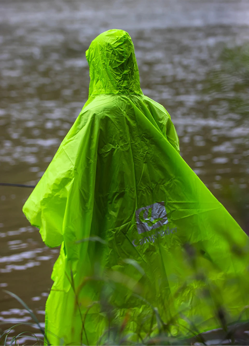 Manteau imperméable d'extérieur 3 en 1, manches longues à capuche, Poncho de pluie imperméable pour moto, Camping, randonnée, voyage, tente