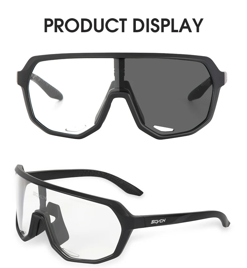 Lunettes de Soleil Sport UV400 — Vélo, Randonnée & Escalade Homme Femme