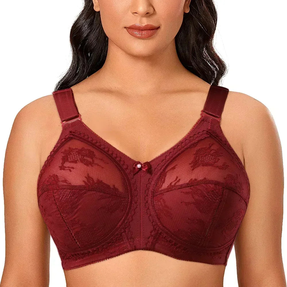 Soutien-gorge Minimiseur Grande Taille en Dentelle — Maintien & Confort