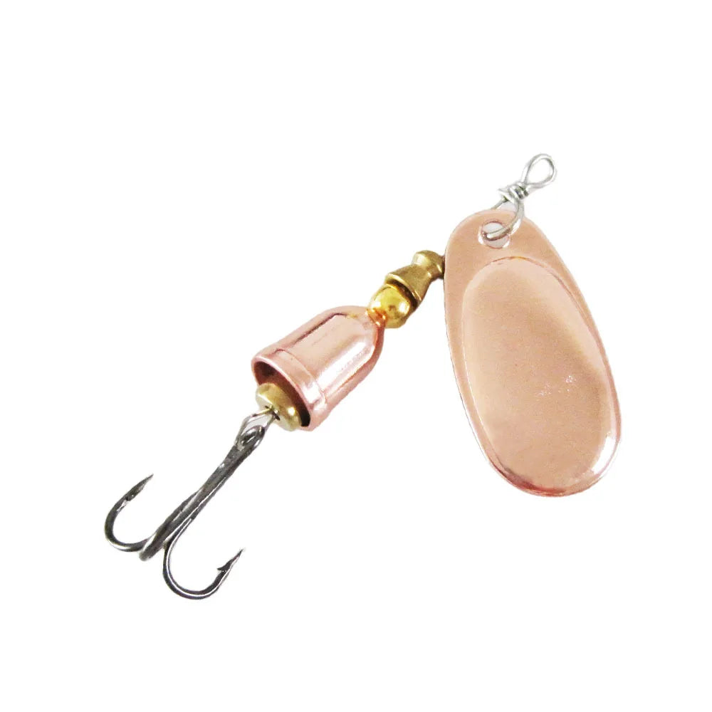 Leurre de pêche Spinner appât cuivre cloche artificielle métal leurres 8g composé appâts Rotation paillettes 1 pièce vente