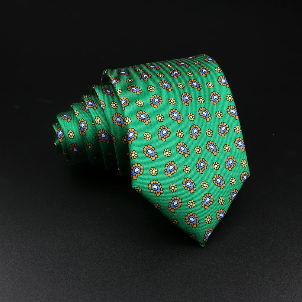 51 Styles Men's Silk Ties Jacquard Striped Plaid Floral Tie Accessories Daily Wear Shirt Suit Necktie Wedding Party Gift
