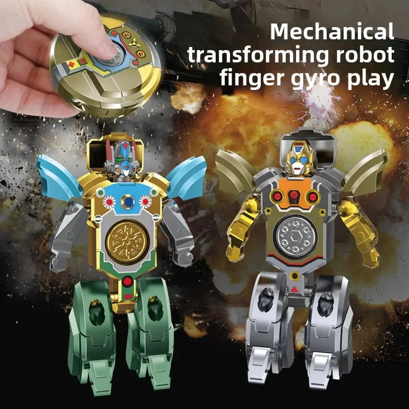 Giroscopio giratorio de descompresión creativa, resistente a las caídas, robot de deformación mecánica, juguete para niños, regalo para niño, nueva colección