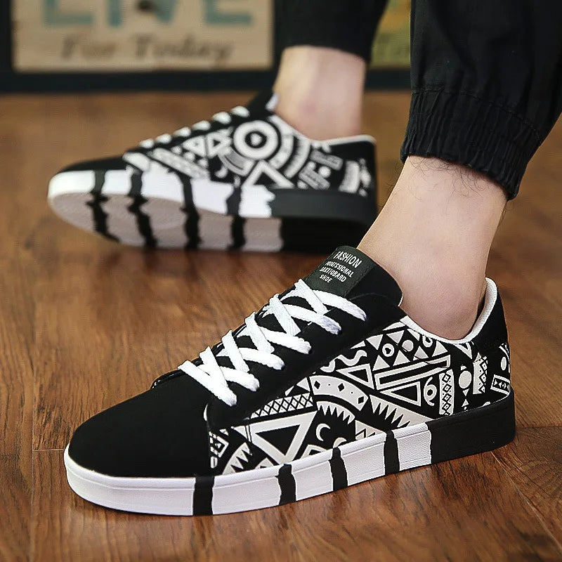 Zapatos casuales de lona con cordones para hombre, para caminar, planos, envío directo
