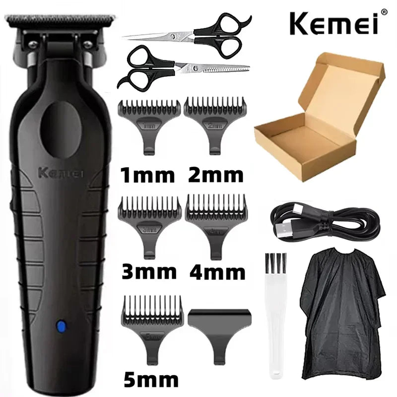 Tondeuse à cheveux sans fil rechargeable — tondeuse barbe électrique puissante, hommes