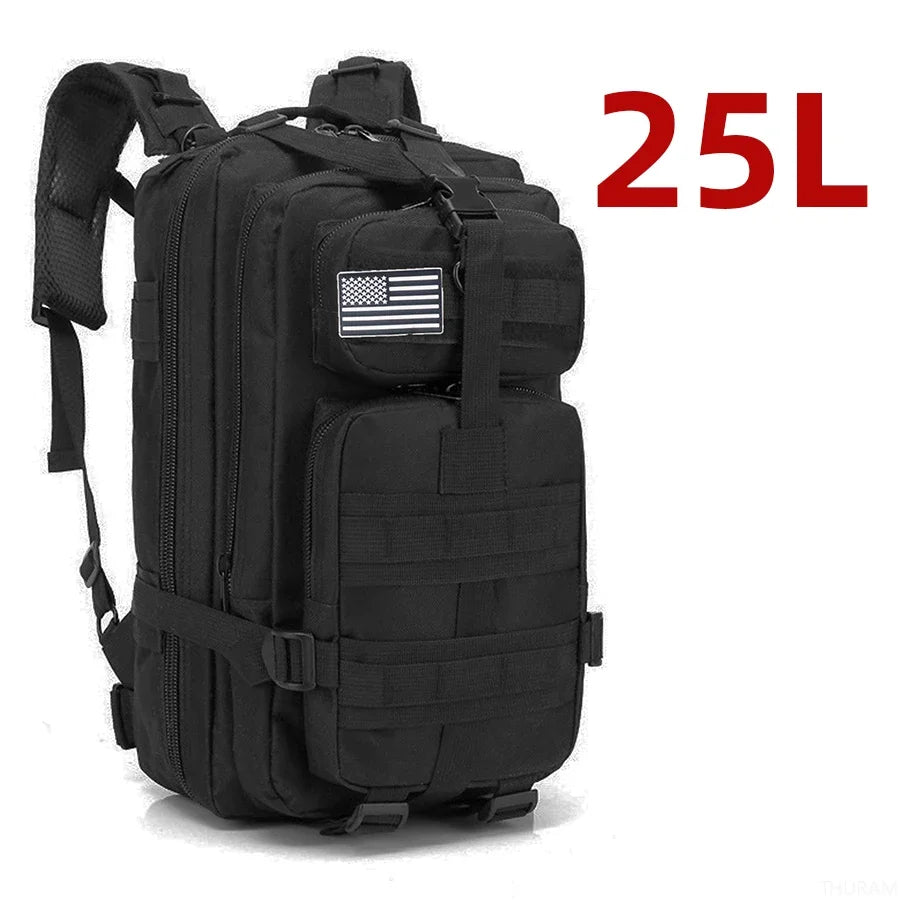 25L/50L robuste en Nylon imperméable à l'eau tactique sport Trekking pêche chasse Camping randonnée sac à dos sacs à dos en plein air