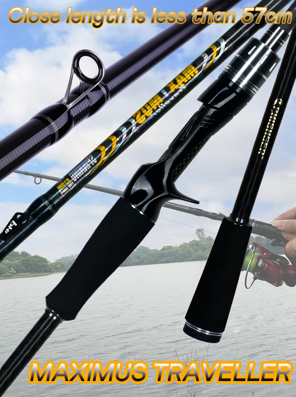 MAXIMUS leurre canne à pêche 1.8m 2.1m 2.4m 2.7m 3.0m 30T carbone filature Baitcasting FUJI Guide voyage coulée 3-35g L/M/MH BIUTIFU