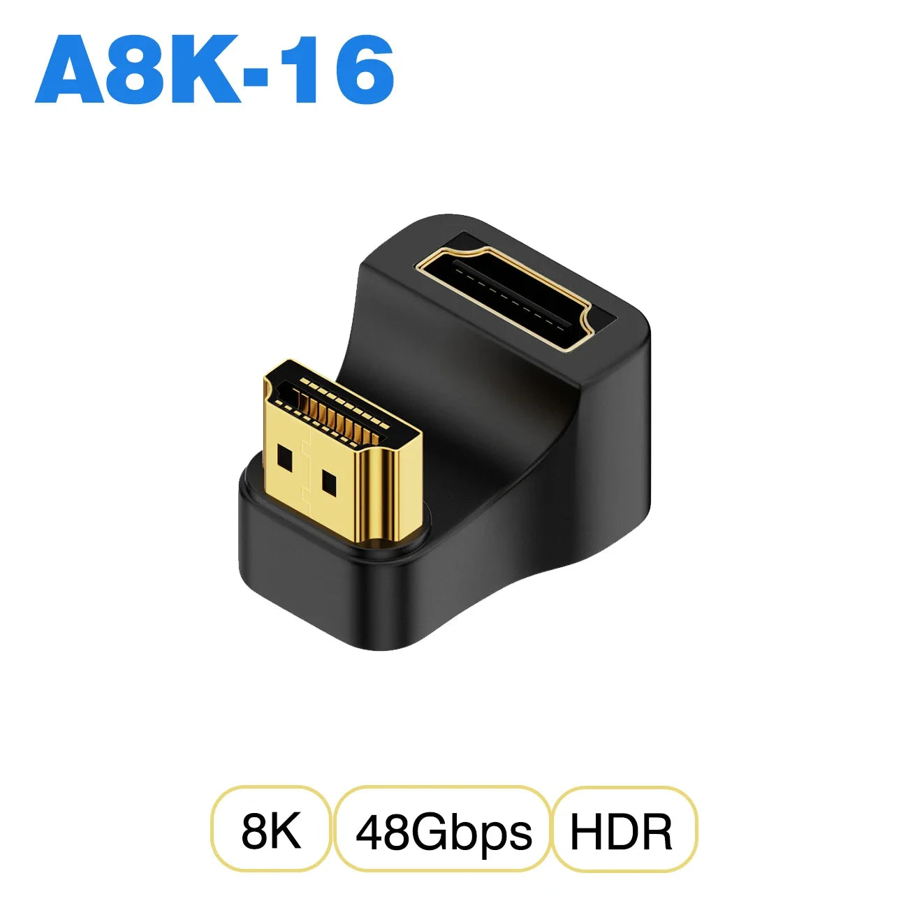 Convertisseur mini micro HDMI vers HDMI 2.1 — 48Gbps, 8K60Hz, 4K120Hz, projecteur, HDTV