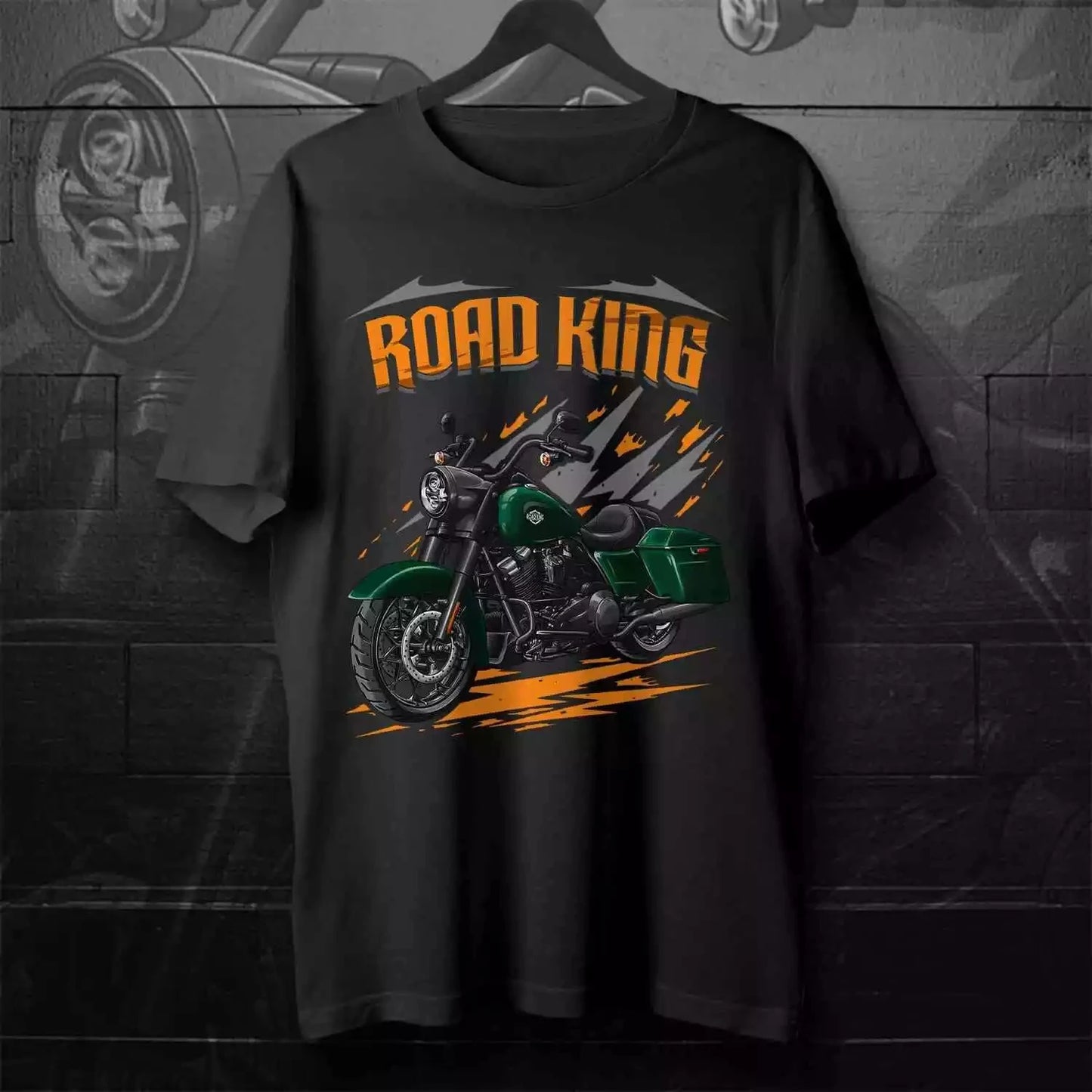 T-shirt moto — 100% coton, col rond, manches courtes, homme, streetwear