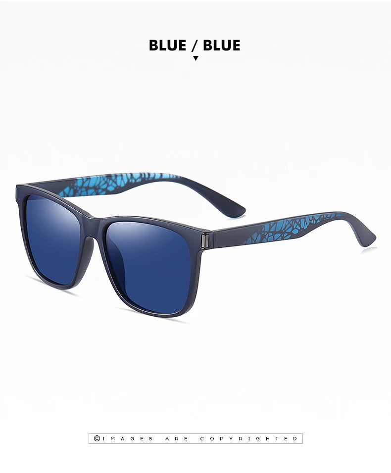 Classique Vintage lunettes de soleil polarisées homme mode léopard cadre rétro lunettes femme UV400 Anti-éblouissement lunettes de soleil homme