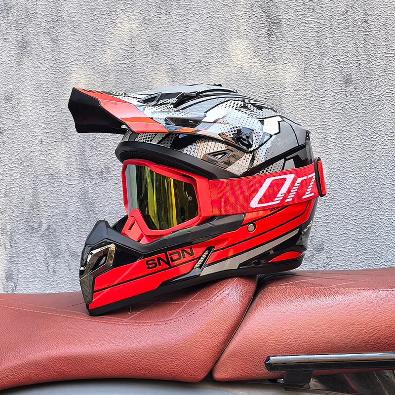 Casque moto adulte hors route — course classique, modulaire, homme et femme