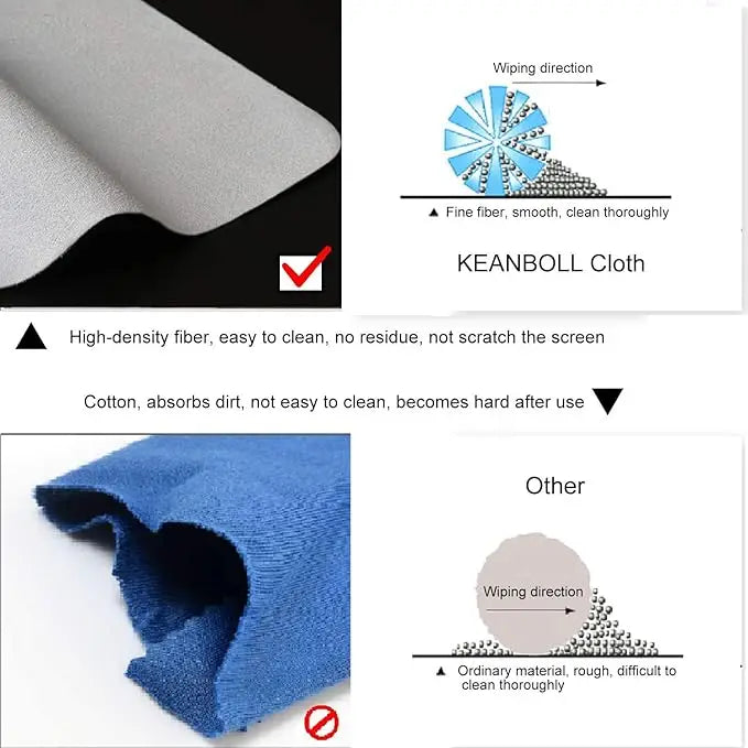 Paño de limpieza antipolvo de microfibra, cubierta de teclado para portátil, kit de limpieza de pantalla para MacBook Pro de 13/15/16 pulgadas
