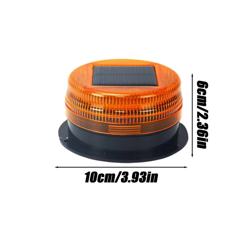 Lampe de poche d'avertissement de nuit LED solaire étanche Flash plafond lumière stroboscopique trafic route balise toit de voiture clignotant lumière de secours