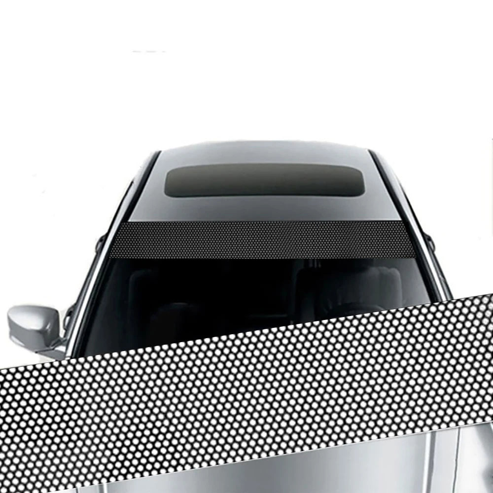 Car Windshield Sun Shade Stickers, 3D Vinyl Film for Car Front Windshield, Decorative Rear Sun Visor Stickers