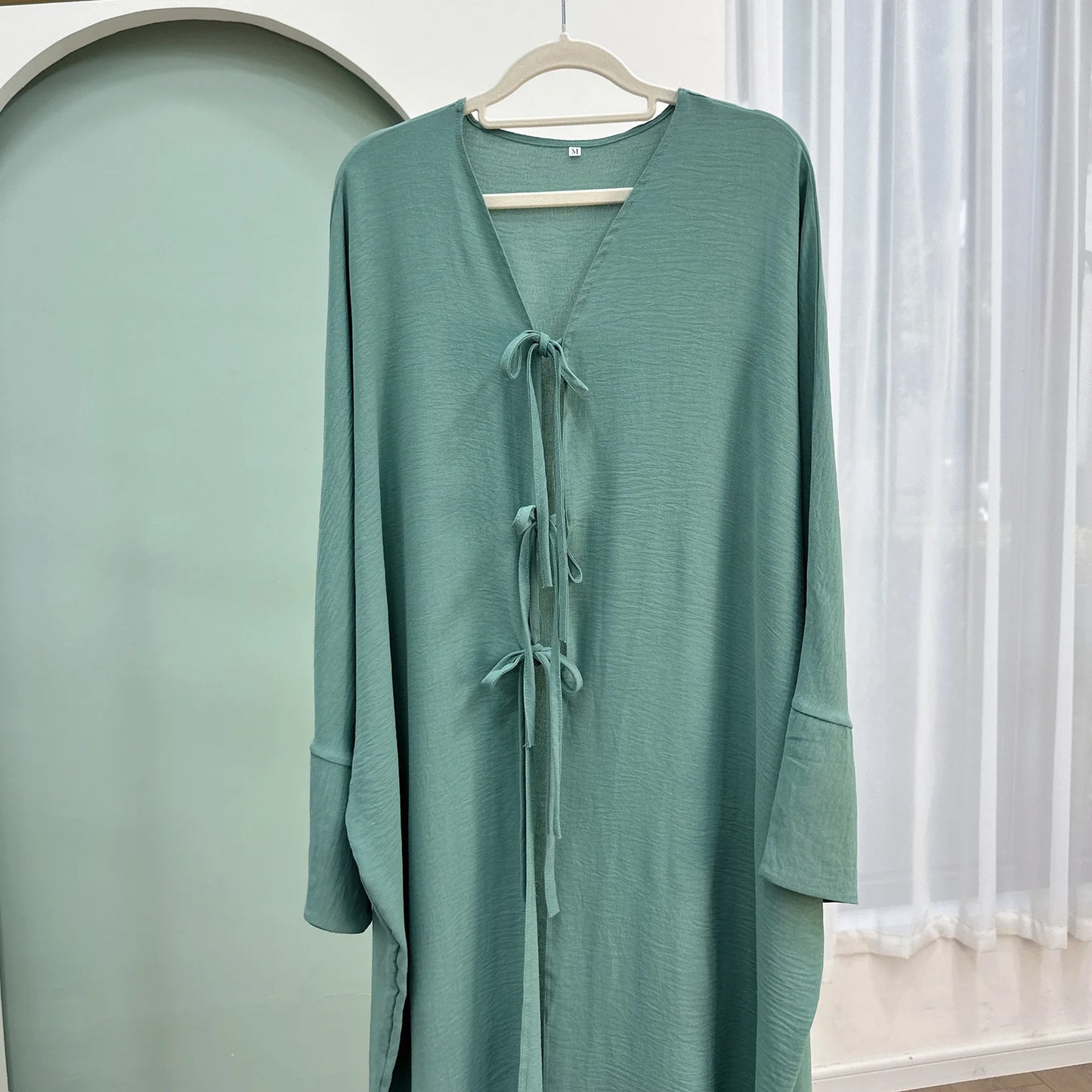 Robe Abaya Ouverte de Luxe pour Femme Musulmane, Cardigan Noir Modeste pour le Ramadan, Arabie Saoudite, Eid Dubaï, Robe de Soirée Islamique, Turquie, Vacances