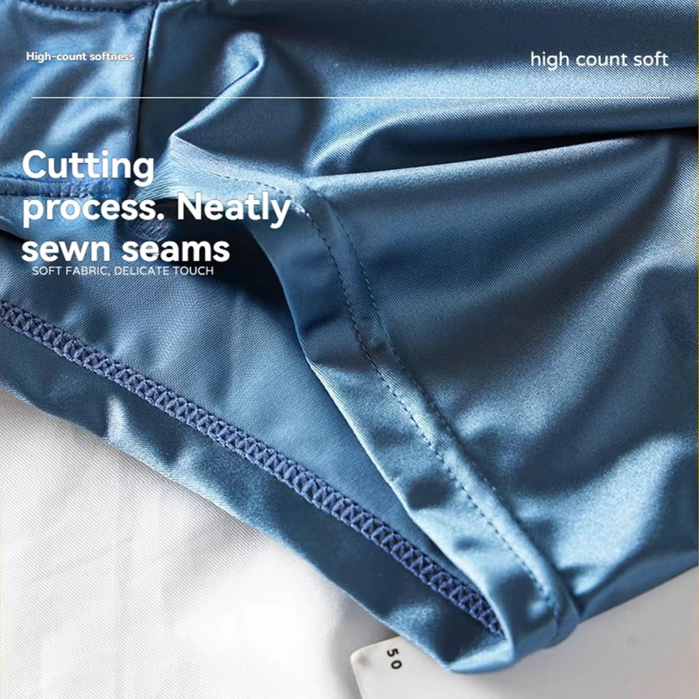 Boxer Satin Soie Homme — Respirant, Mince & Sans Couture