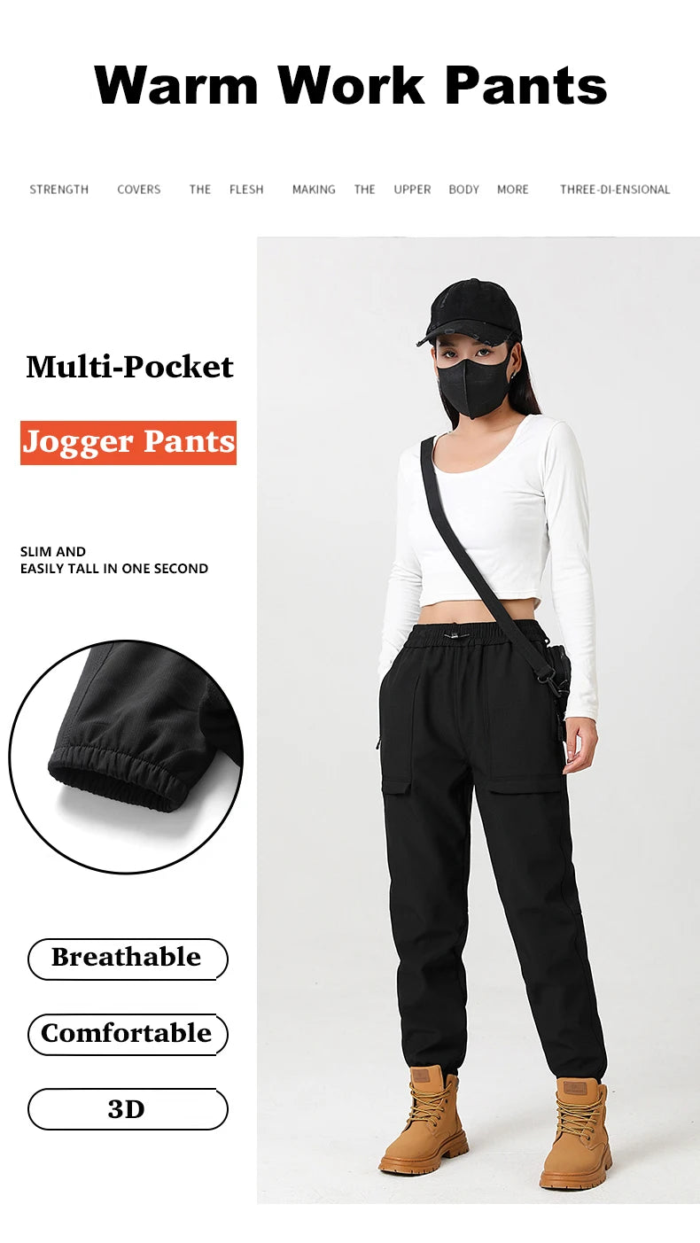 LNGXO hiver épais polaire pantalon hommes femmes imperméable coupe-vent chaud survêtement pantalon unisexe randonnée Camping escalade ski pantalon