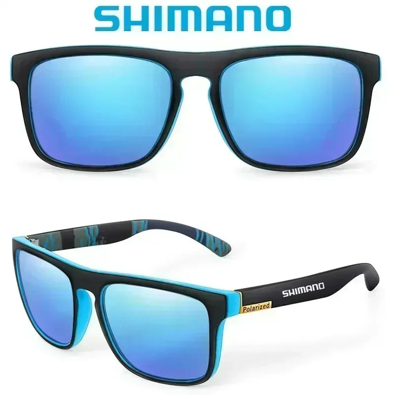 Lunettes de soleil polarisées Shimano, protection UV400 pour hommes et femmes, pour la chasse, la pêche, la conduite, le vélo, avec boîte en option