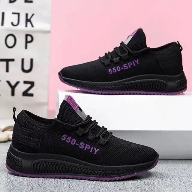 Tenis Femenino 2024 oferta especial Zapatillas vulcanizadas para mujer, calzado deportivo para exterior de malla transpirable, para caminar, trotar, entrenar, calzado de mujer