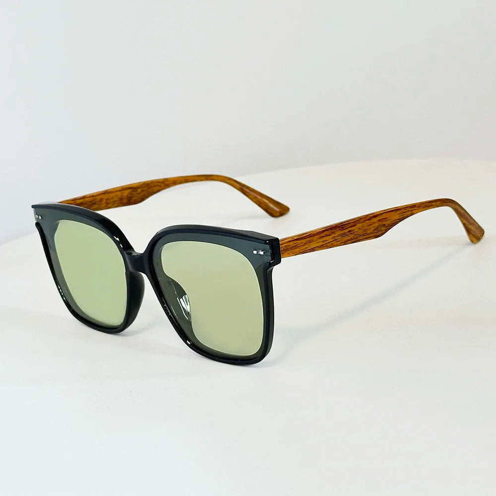 Lunettes de soleil polarisées œil de chat pour femmes — rétro, surdimensionné, carré, mode
