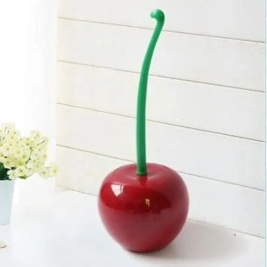Juego de escobillero rojo, creativo y encantador, sin forma, accesorios de baño, 1 pieza