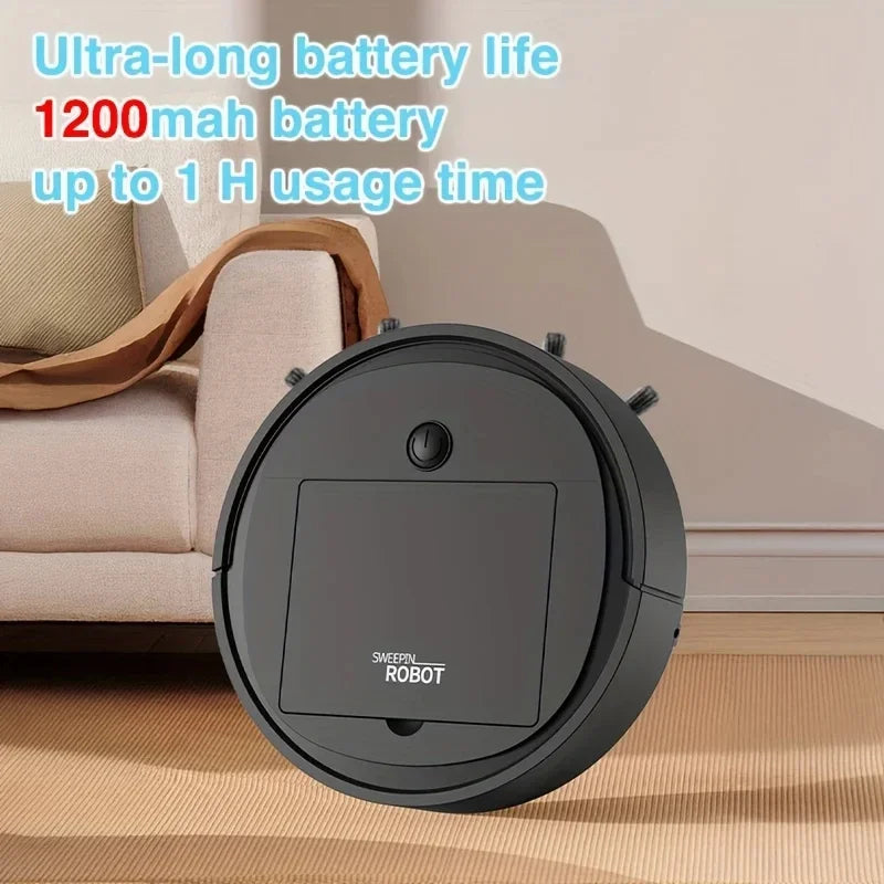 Nuevo robot aspirador inteligente 3 en 1 2026, 4000 Pa de succión, máquina de limpieza doméstica totalmente automática, carga USB, aspiradora inteligente