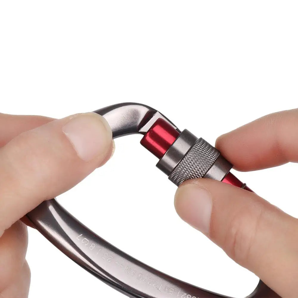 Accessoires de verrouillage principal de sécurité en aluminium de qualité, équipement de protection d'alpinisme, mousqueton professionnel, crochets pour clés d'escalade